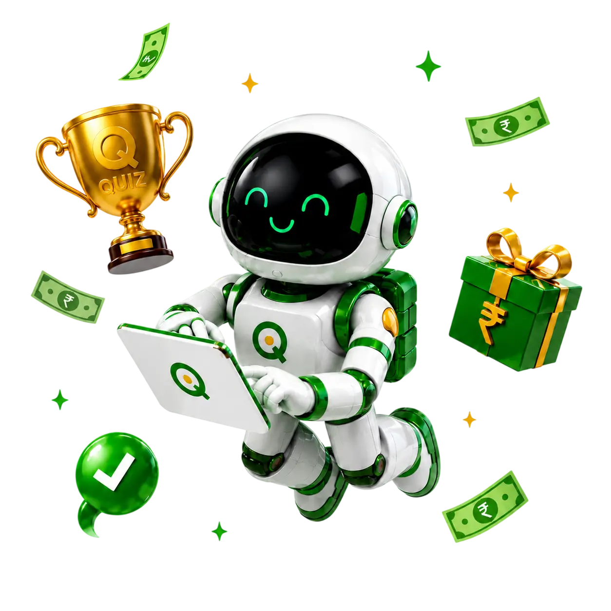 Shape Reward 3D Robot - Play Online Quizzes & Earn Real Money